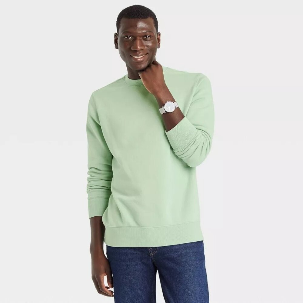 Men's Goodfellow Green Crewneck Sweatshirt XXL